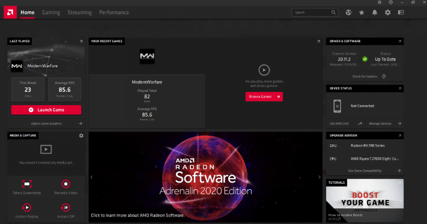 amd software user interface amd software user interface