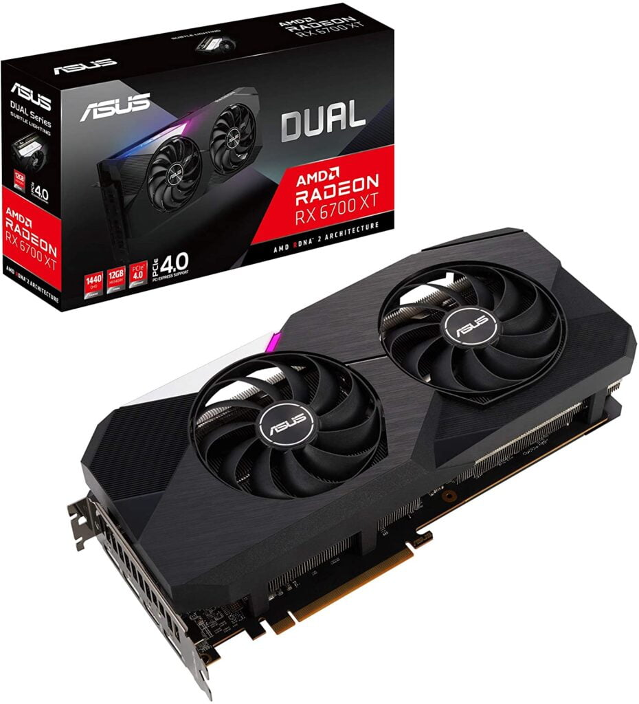 ASUS Dual AMD Radeon RX 6700 XT Standard Edition 12GB GDDR6