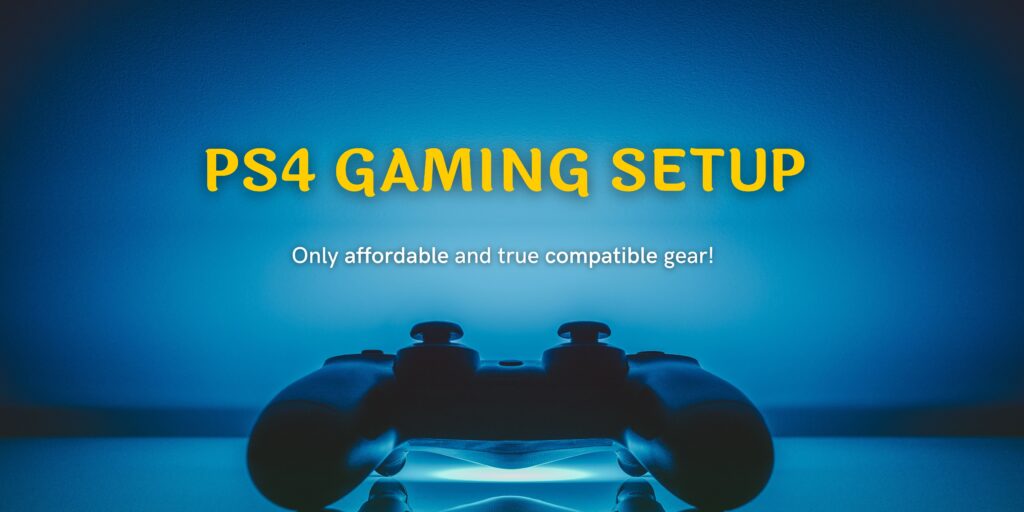 ps4 gaming setup